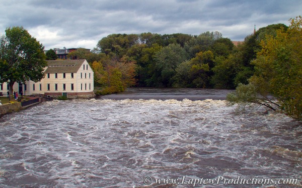 The Blackstone River at flood stage 2005