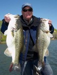 Trevor Gowdy and two monster largemouth bass